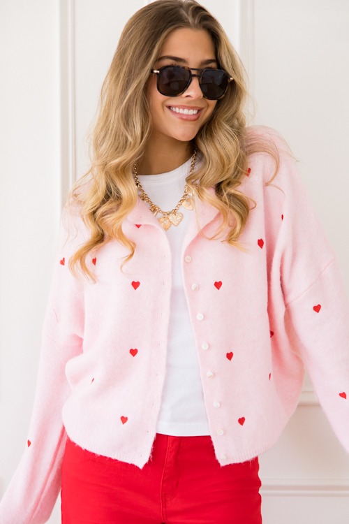 Heart Embroidery Button Sweater - 0110-262.jpg