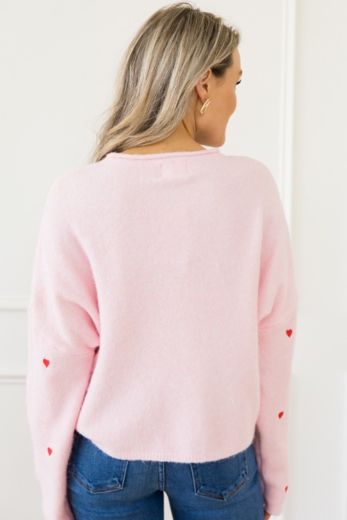 Heart Embroidery Button Sweater - 0110-263.jpg