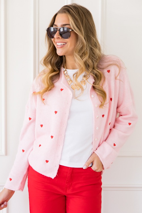 Heart Embroidery Button Sweater - 0110-267.jpg