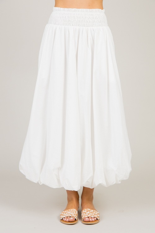 Bubble Hem Maxi Skirt, White - 0113-17p.jpg