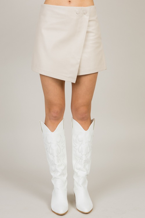 Leather Wrap Skort, Ecru - 0115-38p.jpg