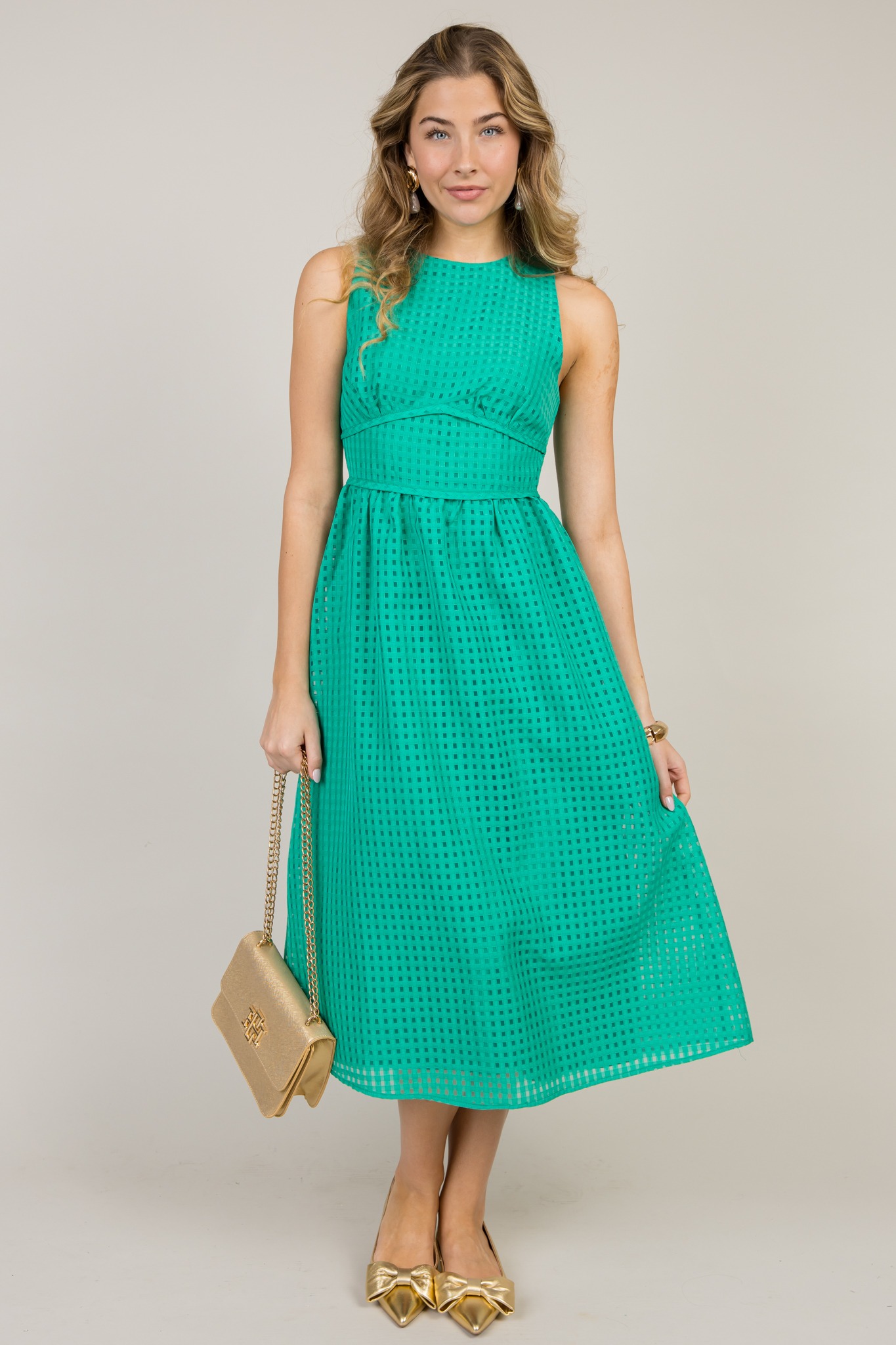 Organza Grid Midi, Green - 0116-115p.jpg