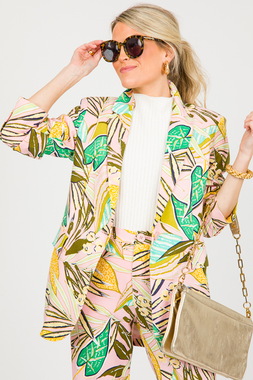 Tropical Blazer, Blush Multi