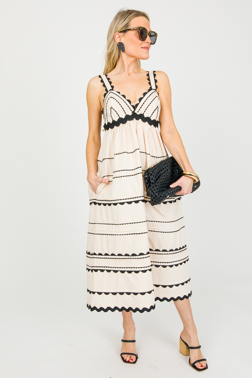 Scallop Trim Midi, Natural