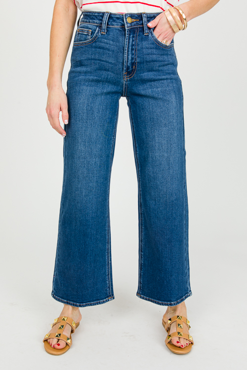 Ella Wide Leg Jeans, Dark