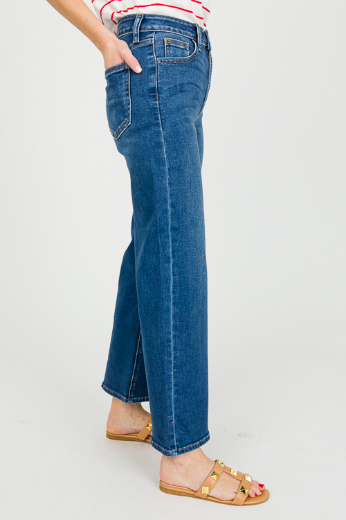 Ella Wide Leg Jeans, Dark