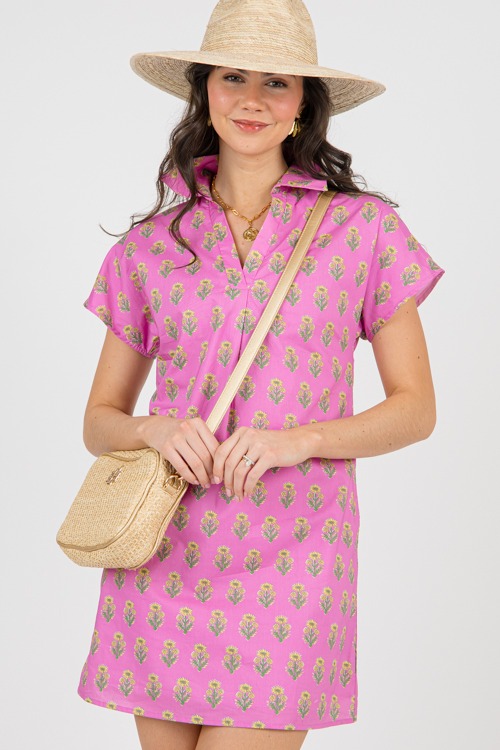 Block Print Collared Dress, Purple - 0206-43.jpg