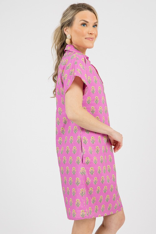 Block Print Collared Dress, Purple - 0206-45.jpg