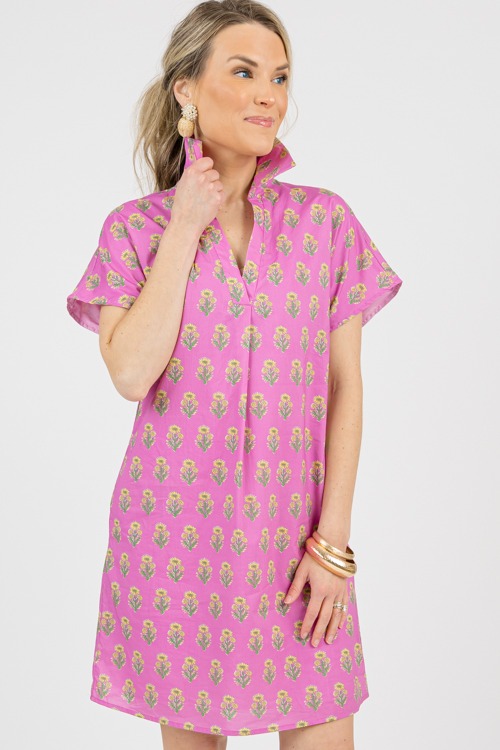 Block Print Collared Dress, Purple - 0206-47.jpg