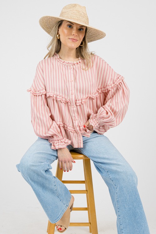 Stripe Scallop Trim Top, Blush - 0214-77p.jpg