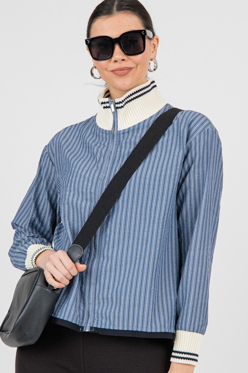 Striped Rib Trim Jacket - 0214-99.jpg