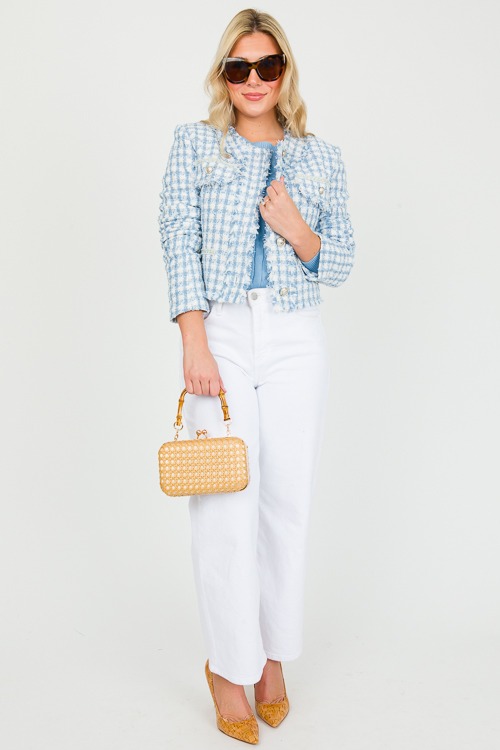 A DEE - Jade Frill Jacket - Light Blue