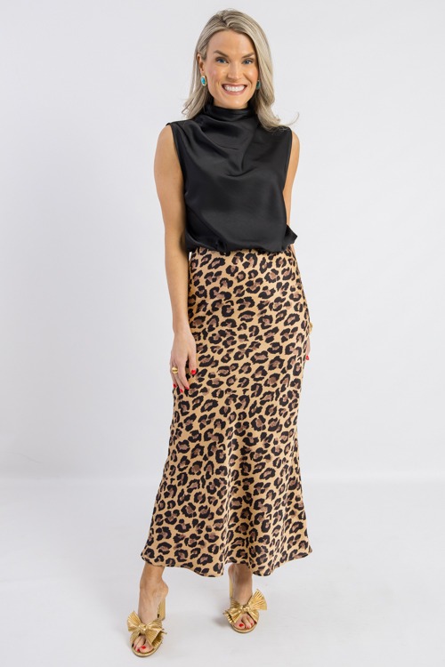 Cinch Hem Satin Blouse, Black - 0225-16h.jpg