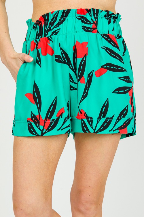 Leaf Pull-On Shorts, Mint - 0305-56.jpg