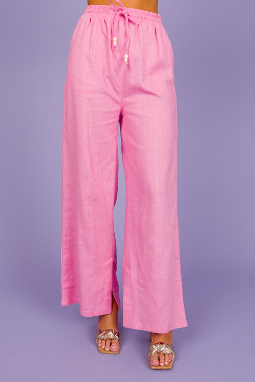 Jamie Linen Pants, Pink