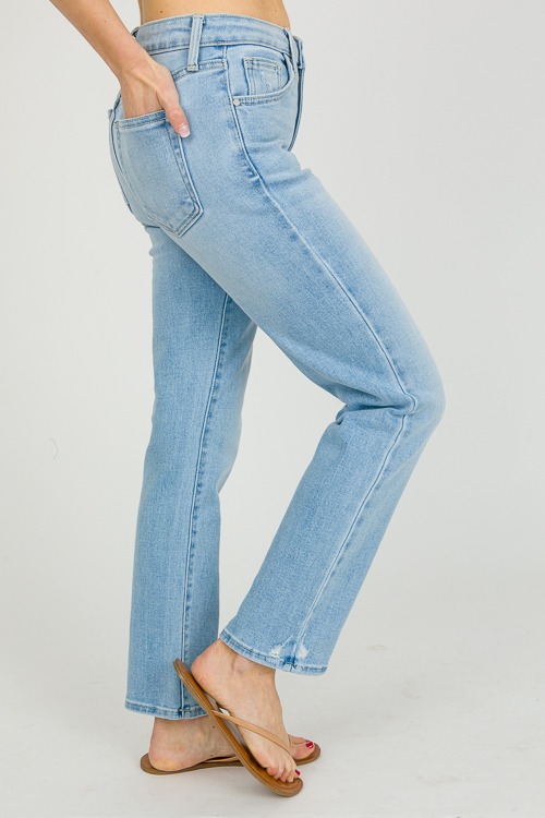 Slim Straight Distress Jean,Lt. - 0311-156p.jpg