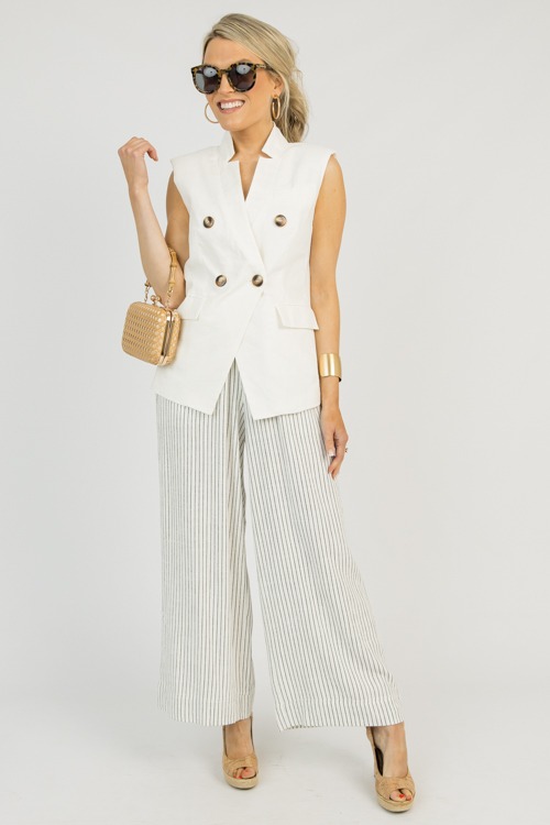 Linen Striped Pants,Ivory/Black - 0311-74.jpg