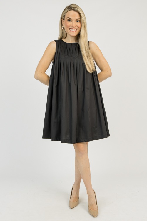 Pippa Pleated Dress, Black - 0318-132.jpg