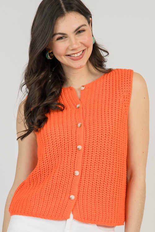 Button Up Sweater Tank, Papaya - 0318-24.jpg