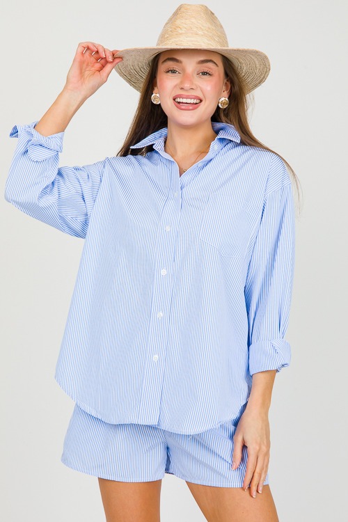 Striped Shorts Set, Blue - 0318-34.jpg
