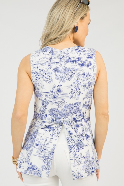 Blue Print Linen Vest - 0320-83.jpg