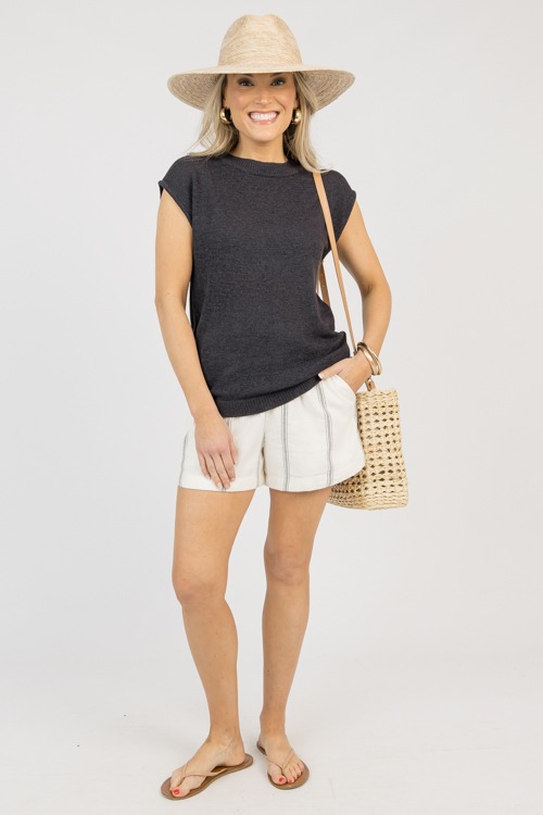 Textured Stripes Shorts, Ivory - 0321-85.jpg