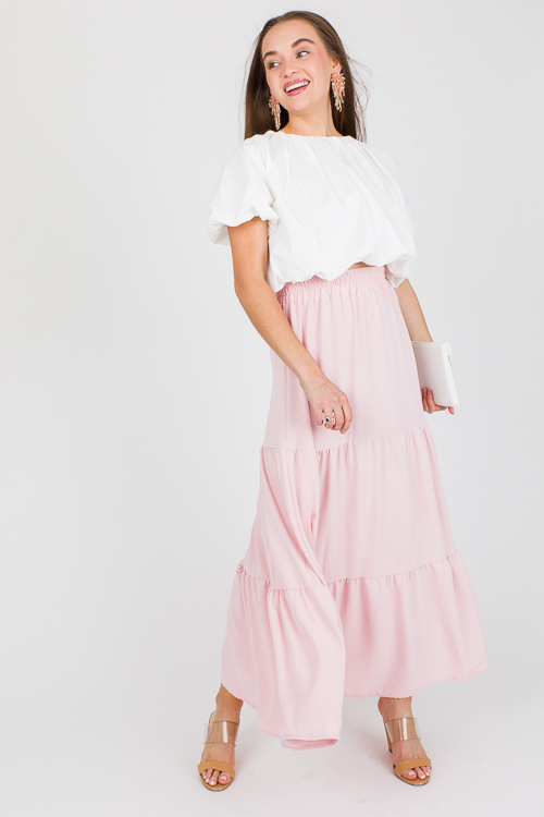 Lorna Maxi Skirt, Dusty Pink - SALE - The Blue Door Boutique