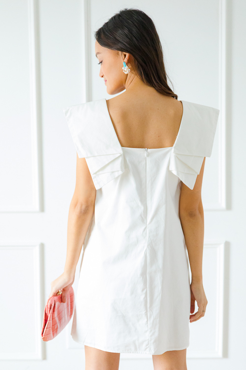 Paper Rings Dress, White