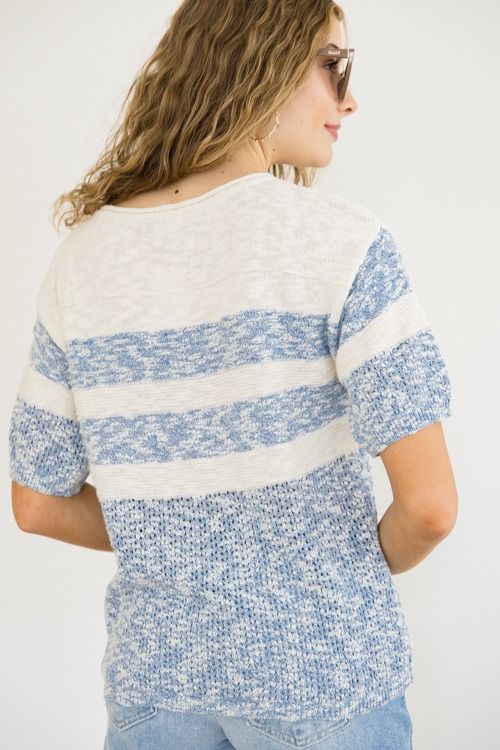 Colorblock SS Sweater, Oatmeal/Blue - 0404-106.jpg