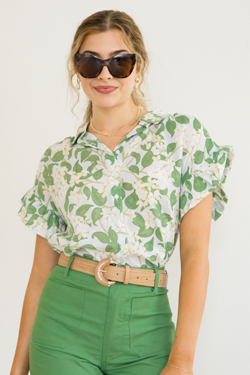 Kiana Floral Shirt, Lt. Blue/Green - 0404-121p.jpg