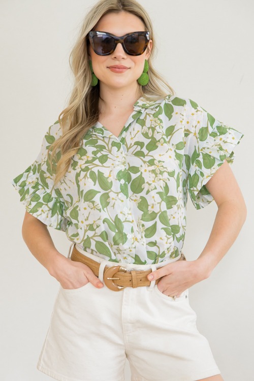Kiana Floral Shirt, Lt. Blue/Green - 0404-122h.jpg