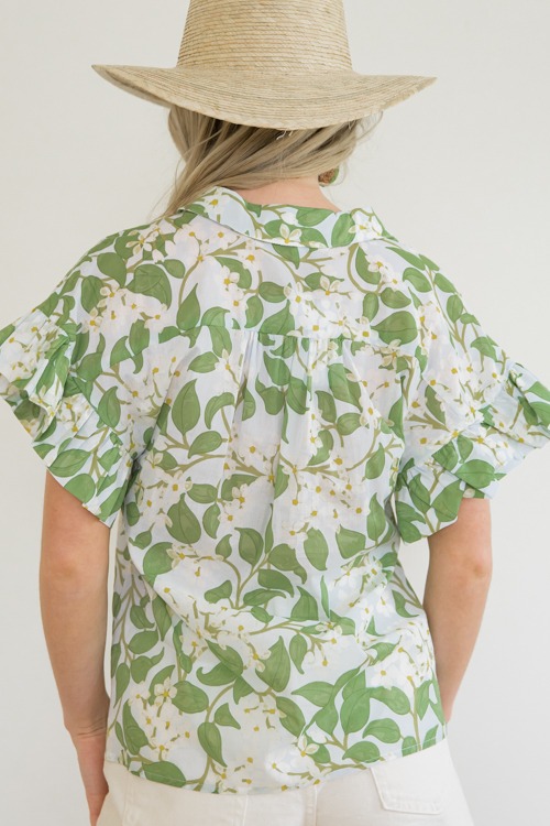 Kiana Floral Shirt, Lt. Blue/Green - 0404-127.jpg
