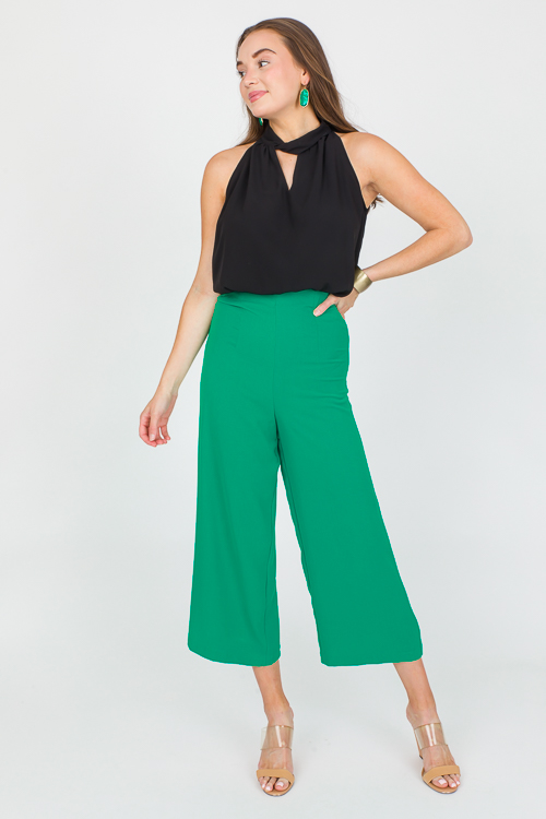 Kaitlyn Pants, Kelly Green - MOVING SALE - The Blue Door Boutique
