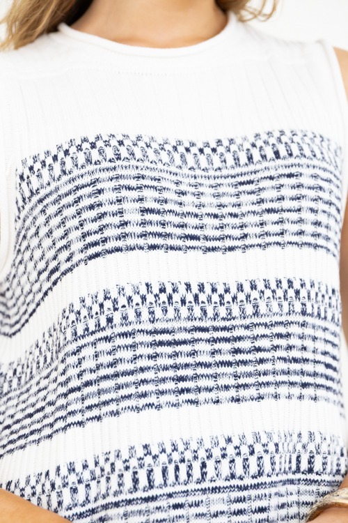 Linear Lines Sweater Dress, Nav - 0407-15h.jpg