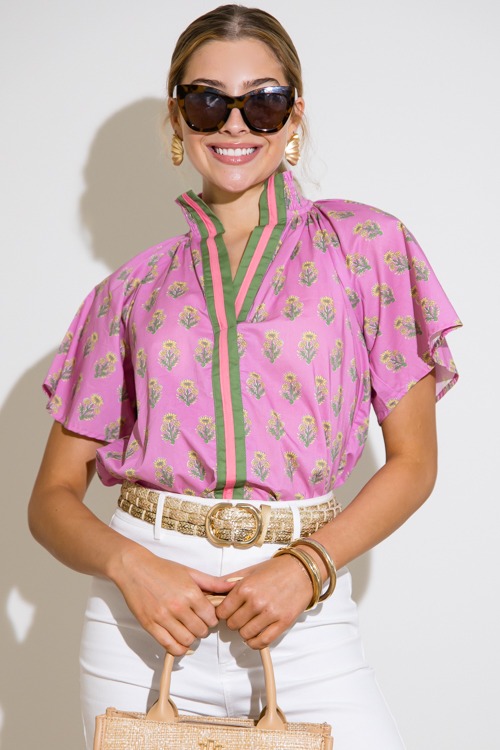 Block Print Stripe Top, Purple - 0409-104p.jpg