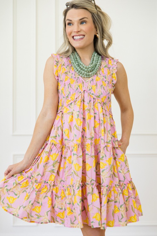 Daffodil Smock Dress, Pink/Yellow - 0414-80.jpg