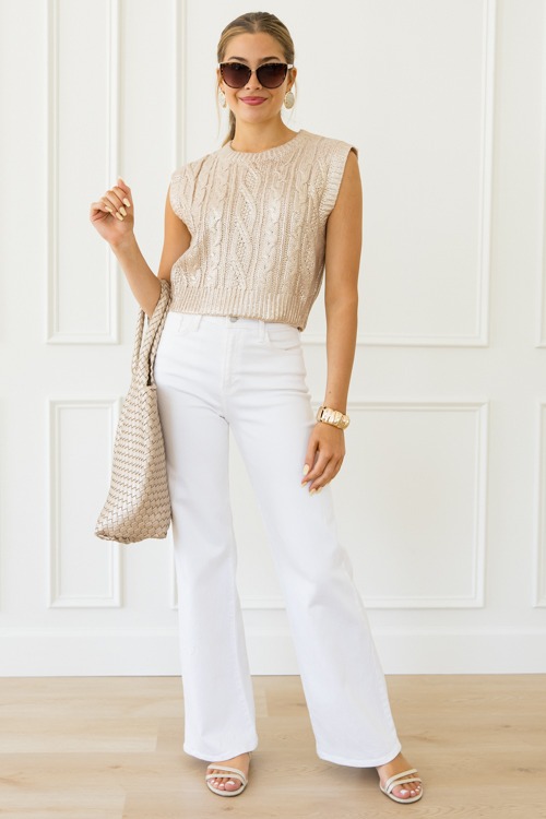 Metallic Cable Sweater, Lt Gold - 0415-30.jpg