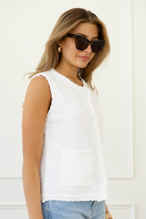 Braided Trim Sweater Vest, Off White - 0416-127.jpg