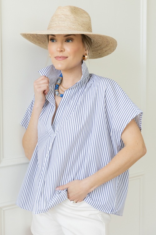 Classic Stripe Oversized Top, White - 0417-167p.jpg
