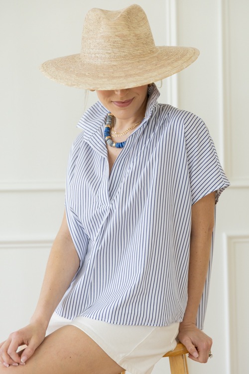 Classic Stripe Oversized Top, White - 0417-172.jpg