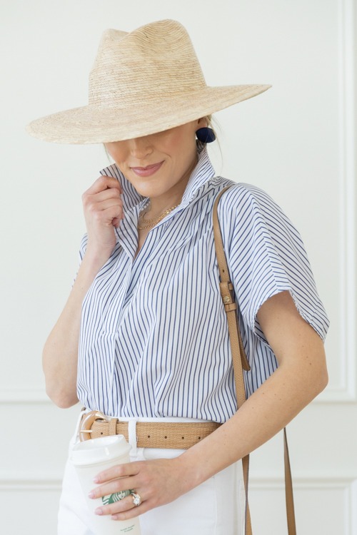 Classic Stripe Oversized Top, White - 0417-173.jpg