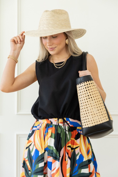 Draw Hem Linen Tank, Black - 0417-183h.jpg