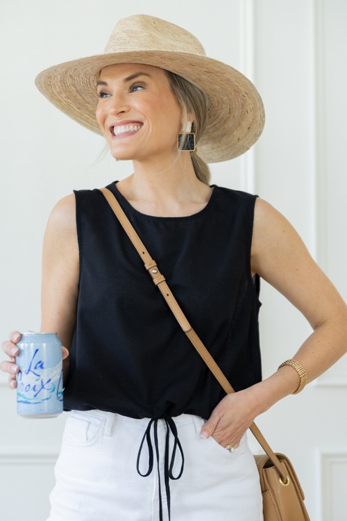 Draw Hem Linen Tank, Black - 0417-188.jpg