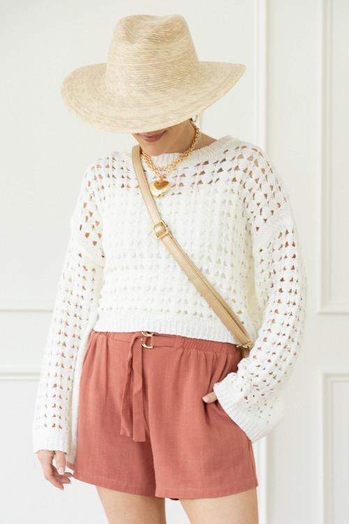 Gold Buckle Linen Shorts, Desert Rose - 0417-42.jpg