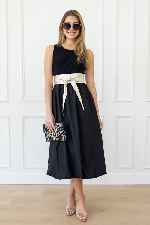 Mix Media Bubble Dress, Black - 0421-217.jpg