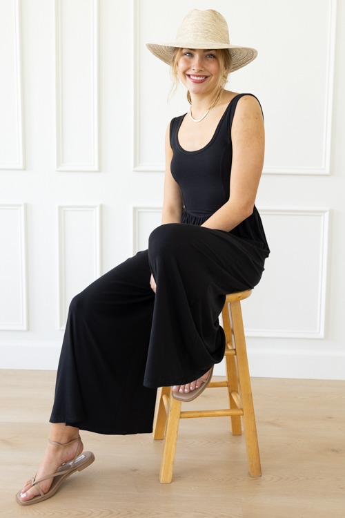 Stretchy Rib Knit Jumpsuit, Black - 0421-51.jpg