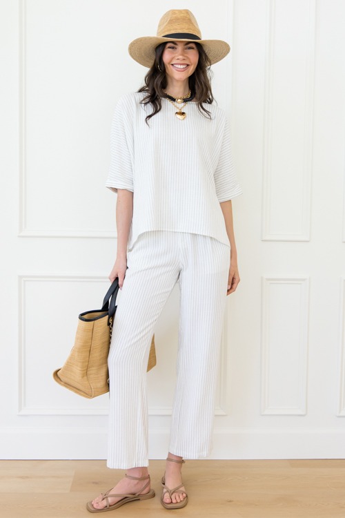Pinstripe Linen Top, White/Blac - 0422-1p.jpg