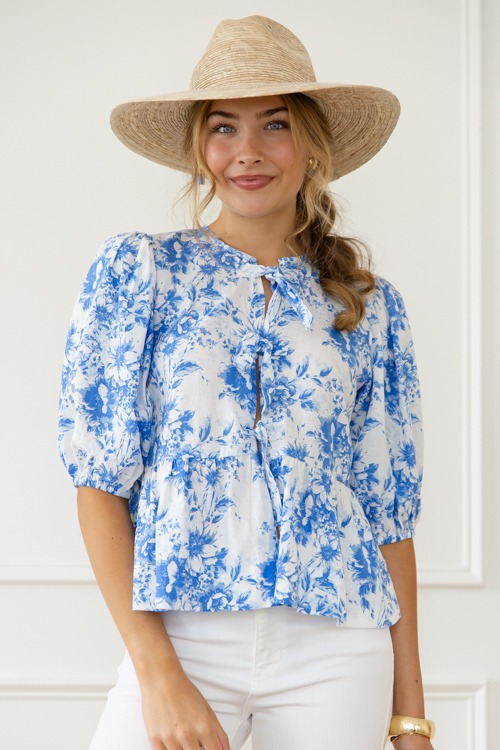 Blue Floral Tie Top - 0429-33p.jpg