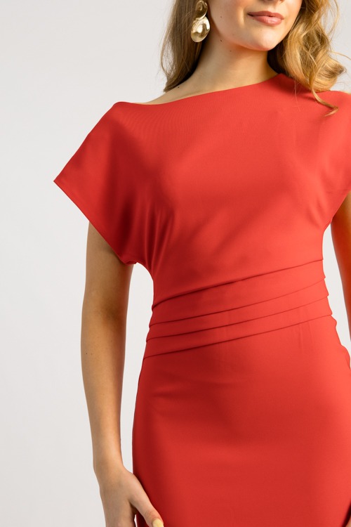 Pleated Waist Midi, Red - 0502-71h.jpg