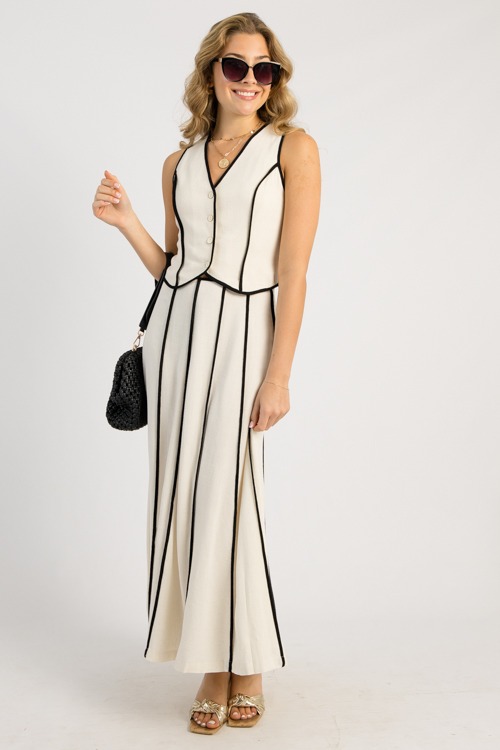 Two-Tone Maxi Skirt, Natural - 0505-18p.jpg